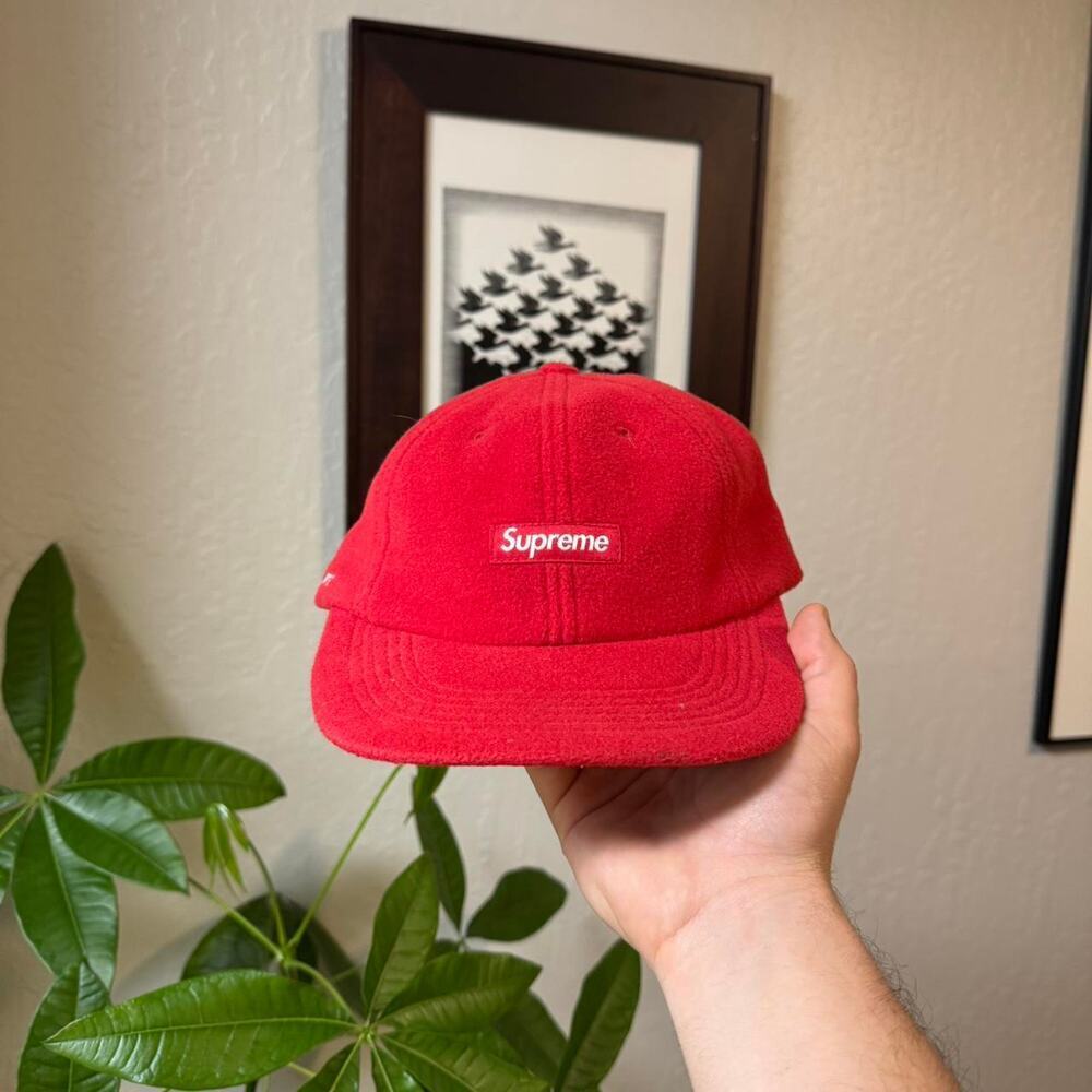 Supreme polartec small box 6 panel hat